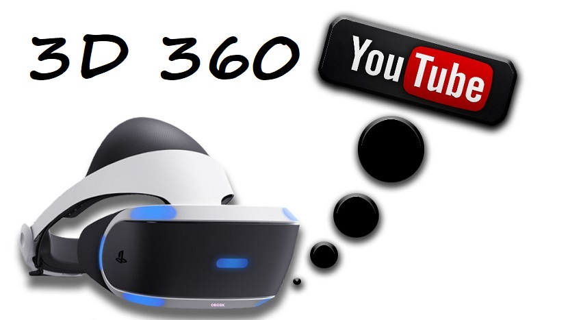 3D 360 видео на YouTube для Playstation VR.
