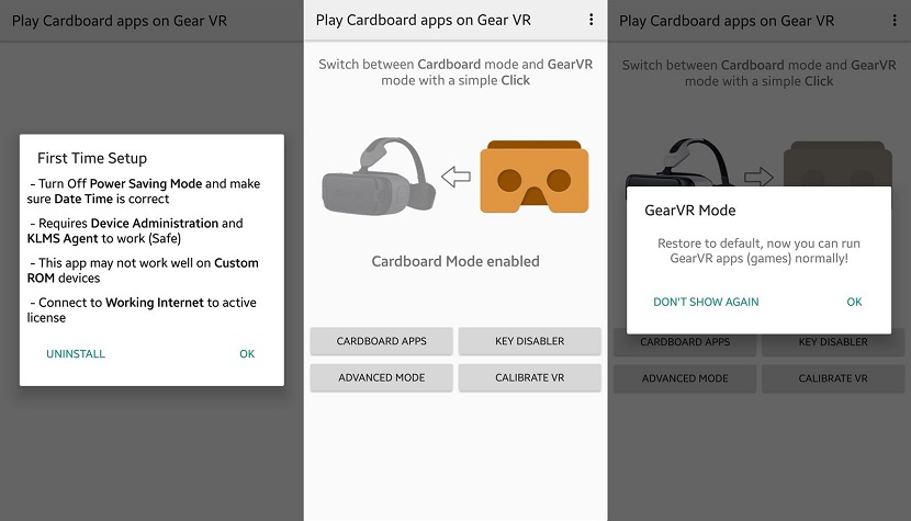 Play Cardboard apps on Gear VR