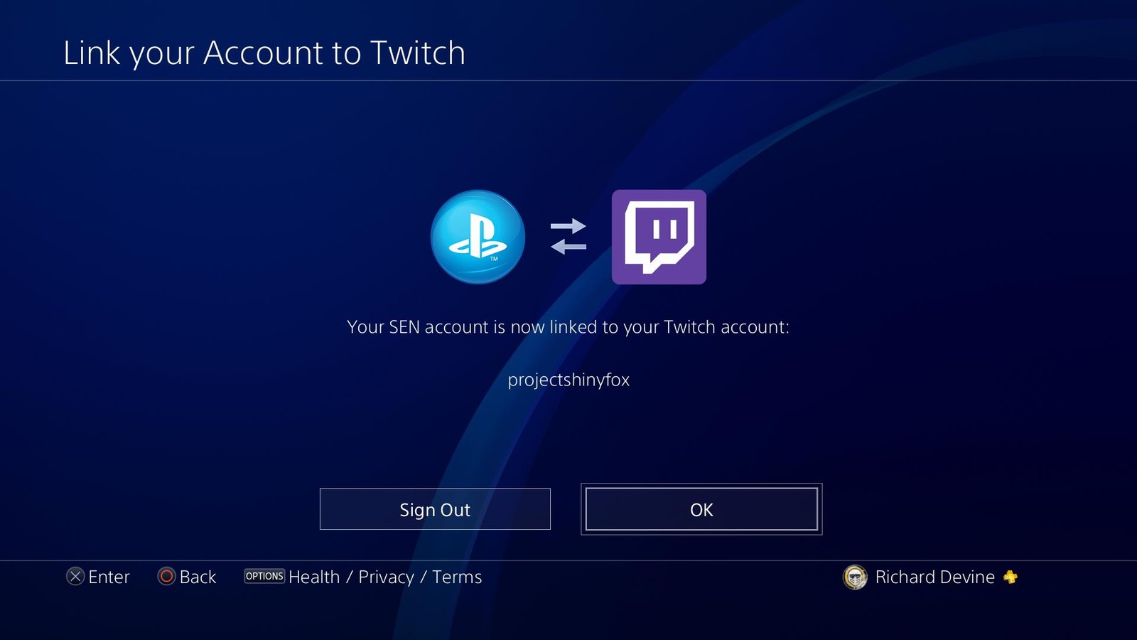 PlayStation Network теперь связана с вашей учетной записью Twitch